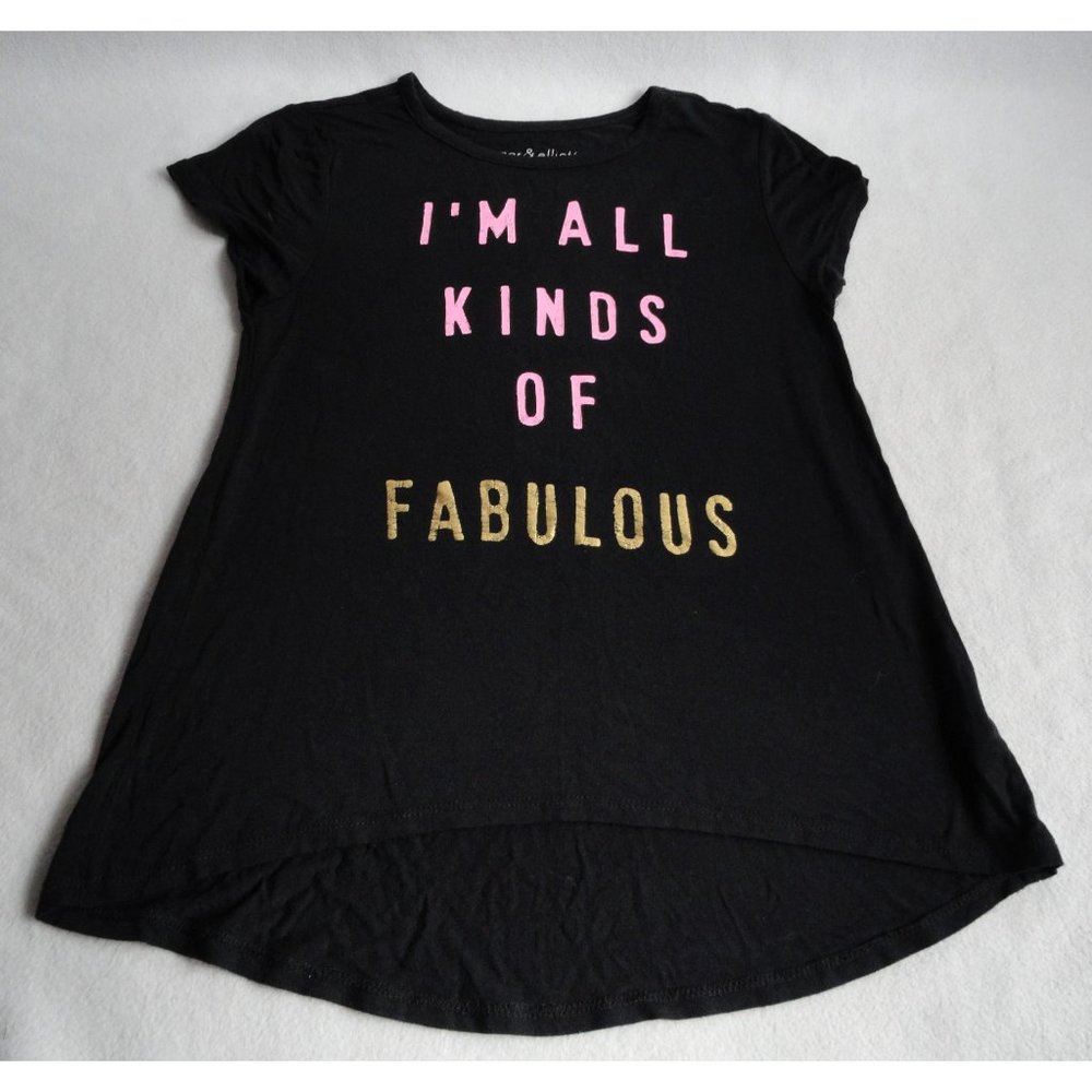 Harper & Elliot All Kinds of Fabulous Super Soft Tee - Girls Size M Medium